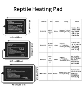 Alfombrilla de calefacción para terrario, almohadilla térmica para reptiles, para lagarto, serpiente, dragón barbudo, ermitaño, cangrejo, tanques, suministros para amplibios - Product Image 5