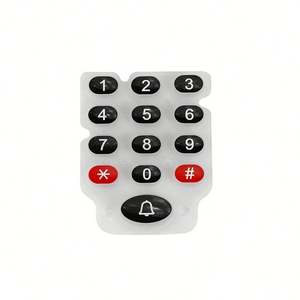 OEM Custom Molded Dual Hardness Conductive Rubber Keypads Multi Color Silicone Button Pads - Product Image 5