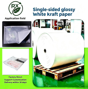50 Gramos de Papel Kraft Blanco Brillante, Utilizado como Papel Protector para Ropa y Zapatos. Materia prima: Papel Kraft Blanco Brillante. - Product Image 1