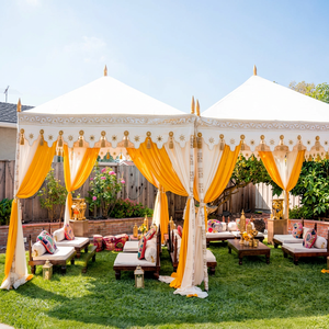 Tente Pagode de Luxe SHREE SIDHI VINAYAK TENT EXPORT en Tissu Coton Double Couche, Tente d'Événement Extérieur Résistante au Vent et aux UV, Ignifuge - Product Image 1