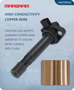 Ensemble de <span class=keywords><strong>6</strong></span> bobines d'allumage Marsram pour 2001-2008 pour CL/RL/TL et pour Accord/Odyssey (30L/32L/35L) OE UF242/C1221/30520P8EA01 - Product Image 4