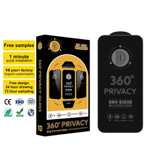 Protector de Pantalla Completo de Vidrio Templado con Privacidad <span class=keywords><strong>OG</strong></span> Super D 360 ESD 9H para <span class=keywords><strong>iPhone</strong></span> 17 Air 15 XS <span class=keywords><strong>XR</strong></span> <span class=keywords><strong>11</strong></span> 12 13 14 Plus Pro - Product Image 1