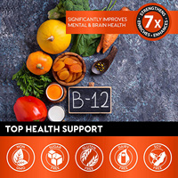 Vente en gros Gouttes de vitamine B12 liquide sublinguale Suppléments Produit de beauté pour rehausseurs d'énergie et de métabolisme pour adultes