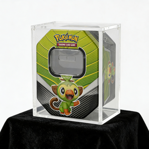 Modern Lightweight Pre-Assembled Pokemoned Card Display Case Clear Acrylic Vertical <b>Desktop</b> <b>Stand</b> for Trading Cards - Product Image 3
