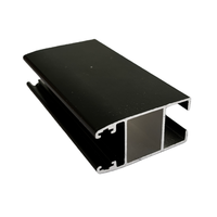 Perfil de Ventana Corredera de Aluminio, Vidrio Templado Doble Estándar, Ventanas Comerciales para Sala de Estar