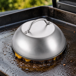 Cúpula de Acero Inoxidable de Alta Resistencia para Derretir Queso, Cubierta Redonda para Cocinar al Vapor en Planchas y Parrillas - Product Image 6
