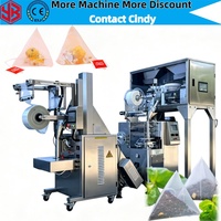 Machine automatique de remplissage et de scellage de sachets de thé YB-160SC pour sachets de thé en vrac, sachets en maille de nylon, sachets pyramidaux, scellage ultrasonique importé