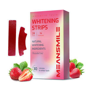 Bandes blanchissantes pour les dents sans peroxyde, naturelles, au menthol, à l'huile de coco et à l'arbutine, vertes - Product Image 2