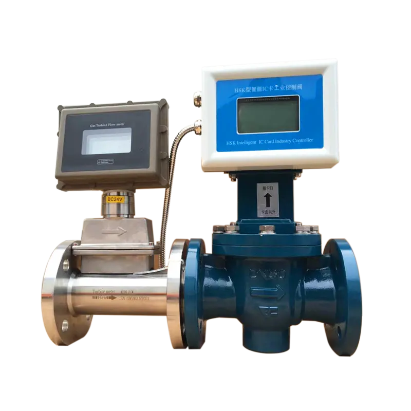 Gas Turbine Flow Meter For Measuring LPG Flowmeters With RS485 Natural gas Flow meters in China