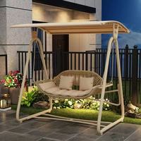 Populaire extérieur Double hamac en fer forgé balançoire chaise suspendue pour jardin cour Villa balcon 1688 agent d'achat