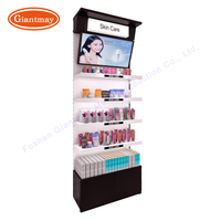 Étagère d'exposition de maquillage pour magasin de cosmétiques à la mode avec éclairage, vitrine pour cils, étagère de présentation de cosmétiques