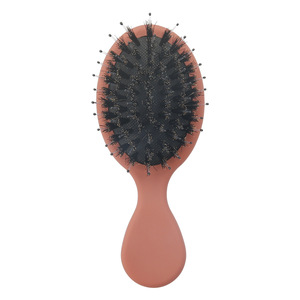 Mini Boar Bristle Cushion Comb <b>Small</b> Home Hair Styling <b>Tool</b> With Air Cushion Massage Feature - Product Image 3