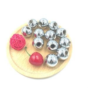 10 мм * м2, 5 медный латунный шарик из углеродистой стали с резьбовым отверстием, металлические шарики, золотые просверленные железные шарики - Product Image 3