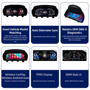 Tableau de bord d'instrumentation LCD de 12,3 pouces neuf pour BMW F10 F11 F18 F06 F07 X3 F25 X4 F26 X5 F15 X6 F16 - Product Image 4