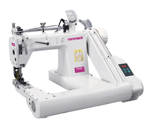 RONMACK RM-927D-PLB Industrial Manual Double Needle High Speed Chain Stitch <b>Sewing</b> <b>Machine</b> with 3500rpm - Product Image 1