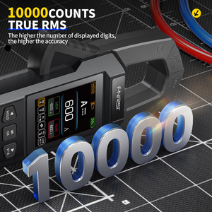 Multímetro Digital FNIRSI DMC-100 de 10000 Cuentas, Pinza Amperimétrica de Corriente CC/CA con Cargador USB, Herramientas de Electricista Amperimétricas de 600A - Product Image 5
