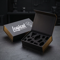 Boîte cadeau magnétique de luxe personnalisée professionnelle, laminage mat, gaufrage, boîte pliable en papier recyclable, fermeture magnétique