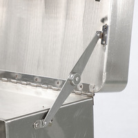 Trancheuse à viande de table en acier inoxydable commercial pour la découpe, le râpage et le désossage de la viande fraîche, lame détachable, machine à découper la viande