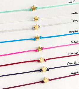 Inspire Jewelry Crown Friendship Bracelet Crown Charm String Bracelet Princess <strong>Queen</strong> Bridesmaids Daughter BFF <strong>Gift</strong> - Product Image 1