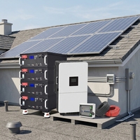 Système solaire hybride 8KW monophasé 120V 240V, kit complet, système de stockage d'énergie résidentiel avec batterie LiFePO4