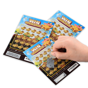 Vente en gros 2025 Nouveau design Impression numérique Papier Billets Lucky Lottery Card Cartes à <span class=keywords><strong>gratter</strong></span> <span class=keywords><strong>Jeu</strong></span> de loterie - Product Image 4