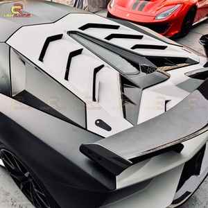 Kit carrosserie semi-carbone style SVJ 1:1 pour Lamborghini LP700 LP720 Aventador : Pare-chocs, Aileron, Sortie d'échappement, Cache-moteur, Aérations, Coques de rétroviseurs - Product Image 5