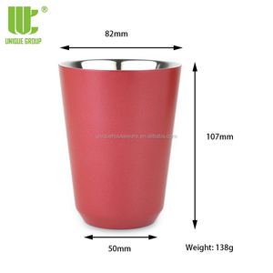 Nuevo diseño Coffee To Go Espresso <span class=keywords><strong>Pixie</strong></span> Apilable Kids Cup Taza de acero inoxidable para té de doble pared - Product Image 6