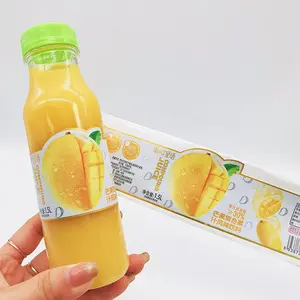 Custom Beverage Product Stickers Adhesive Drinking Bottle Full Color Juice Product Labels Flavored Water Private Label