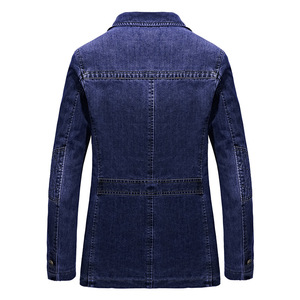 <span class=keywords><strong>Jeans</strong></span> en denim délavé coupe classique, finition antique, veste décontractée en denim pour <span class=keywords><strong>homme</strong></span>, veste de mode - Product Image 2