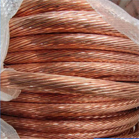 Fil de cuivre toronné nu à haute conductivité, matière première C11000 C10100 16mm² 35mm² 25mm² 50mm²