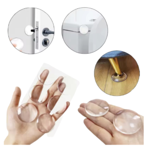 Autocollant de <span class=keywords><strong>porte</strong></span> rond transparent, nouvelle arrivée, protection murale réglable en PU, silencieux pour poignée de <span class=keywords><strong>porte</strong></span>, butée de <span class=keywords><strong>porte</strong></span> - Product Image 2