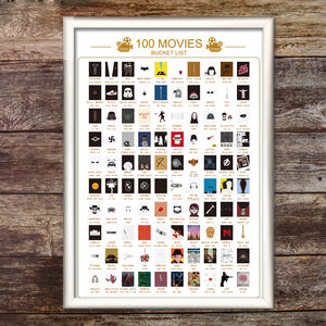 Póster para rascar con tubo de póster de papel, diseños de póster de impresión personalizados, mapa de películas 100 - Product Image 4