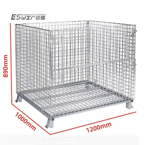 Stockage en entrepôt paniers pliables en treillis métallique galvanisé - Product Image 4