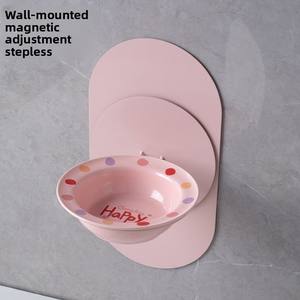 Tigela de Cerâmica Shuo Ni Ecológica Clássica para Cães com Formato Arredondado Proteção do Pescoço Montada na Parede Sucção Magnética IPX5 - Product Image 2