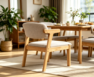 Modern Scandinavian Wooden Living Room <b>Chair</b> Velvet Upholstery Ergonomic Design Foam Filled Spindle <b>Back</b> Multi-Purpose - Product Image 5