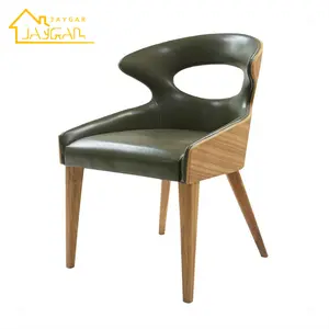 Современная мебель, стильные деревянные стулья для ресторана, классические кожаные стулья для столовой, гостиницы, стулья с овальными отверстиями для кафе и магазинов