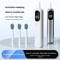Nuevo Diseño de Cepillo de Dientes Eléctrico Sónico, Resistente al Agua IPX7, 38000-46000 Vibraciones, para Adultos, Suave, Totalmente Automático, Carga Magnética Inteligente