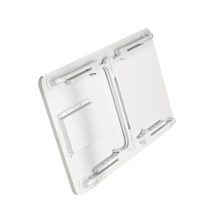 Height Adjustable Foldable Computer <b>Desk</b> With Drawer Portable Bedside Table For Dorm Study <b>Work</b> Modern Simple Style Pearl White - Product Image 5