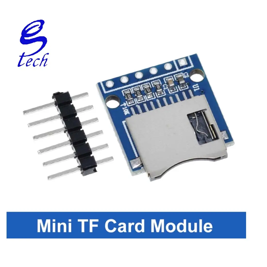 Mini Tf Kaartlezer Module Spi Mini Sd Adapter Sd Tf Kaart Module 6 Pin Mini Sd Tf Kaart Geheugenschild Module