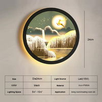 Led Art Déco Support Mural Lumières Intérieur Fond Rond Mur Chevet Luminaire Moderne Minimaliste Appliques Décoration Maison