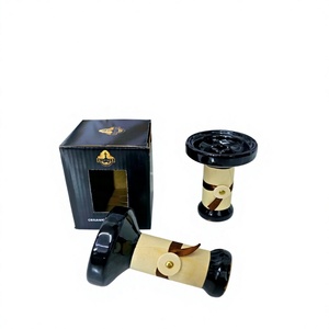 Bol à chicha en céramique émaillée enveloppé de cuir de qualité supérieure - Product Image 1