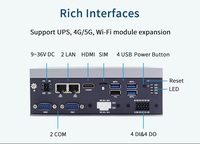 PC Industrial DIO sin Ventilador, Intel J3455, 8GB LPDDR4, LAN 2.5GbE, 2x CANBus, 4DI, 4DO, 4G, 5G LTE, Computadora Gateway IoT
