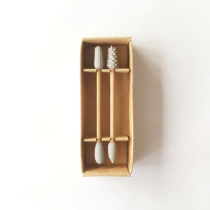 <span class=keywords><strong>Coton</strong></span>-<span class=keywords><strong>tige</strong></span> en <span class=keywords><strong>silicone</strong></span> réutilisable à tête ronde nettoyage d'oreille jetable recyclable deux ensembles de nettoyants d'oreille cosmétiques - Product Image 5