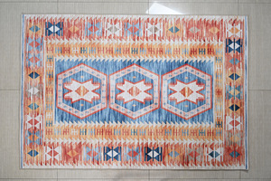 <span class=keywords><strong>Tappeto</strong></span> e moquette in poliestere con stampa digitale in ciniglia di design <span class=keywords><strong>Kilim</strong></span> in stile Vintage - Product Image 4