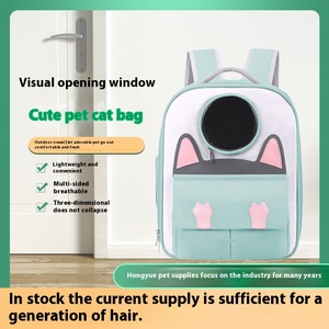 Fashionable Universal Cat Backpack Solid Zipper Outdoor Pet <strong>Carrier</strong> for <strong>Small</strong> <strong>Dogs</strong> Breathable <strong>Shoulder</strong> Satchel All Seasons - Product Image 2