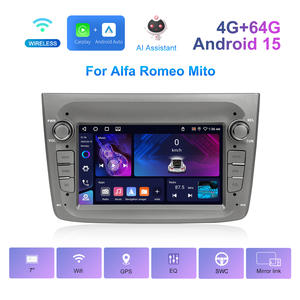 Radio para Auto Android Podofo de 7'' 4+64G, Estéreo para Auto con CarPlay/Android Auto Inalámbrico, GPS, WIFI, RDS para <span class=keywords><strong>Alfa</strong></span> Romeo <span class=keywords><strong>MITO</strong></span> 2008-2016 - Product Image 2