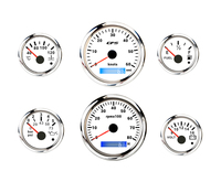 Ensemble de tableau de bord d'instruments de navire maritime, jauge multifonction pour bateau
