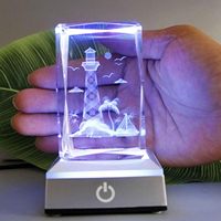 Vente en gros de blocs de verre cristal K9 vierges pour gravure laser 3D, fournisseur de fabrication de cristal