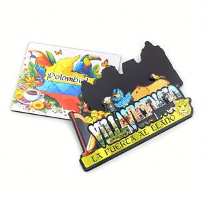 Wholesale Personalized Souvenir Refrigerator Aluminium Foil Paper Custom Made <b>Fridge</b> Magnet - Product Image 4