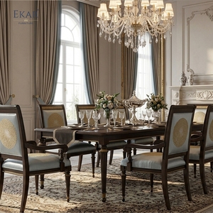 Meubles EKAR |   Chaise de salle à manger Regency Medallion Heritage - Sièges classiques américains de luxe - Product Image 5